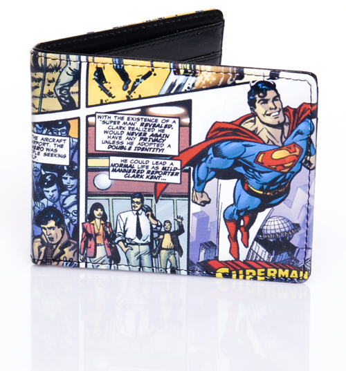 SUPERMAN Vintage Comic Print Wallet