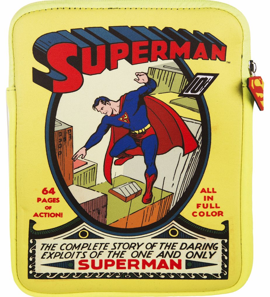 SUPERMAN Zip Up Tablet Sleeve