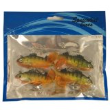 supplied by brytec uk fishing lures hooks PACK OF 4PC, 8.5CM PERCH SOFT BAITS