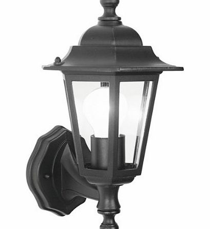 Supreme Traditional 6 Sided Outdoor Wall Lantern Black