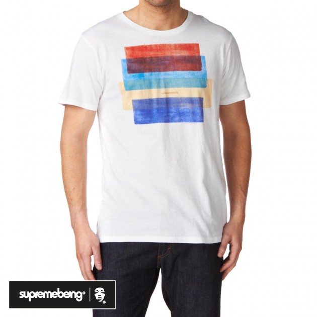 Mens Supremebeing Block Party T-Shirt - White