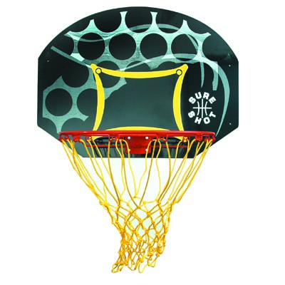 Sure Shot Junior Backboard and Ring Set with Coloured Backboard
