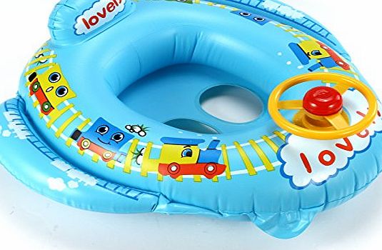 Surepromise Inflatable Baby Swim Float Floater Car Child Safety Seat Aid Trainer Toddler Cartoon Beach Fun Toy