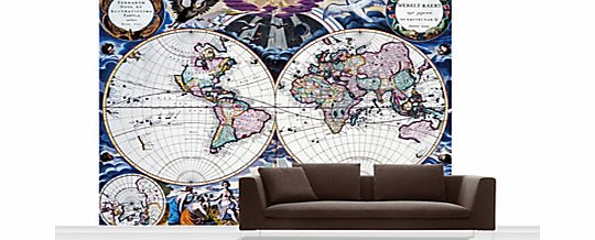 Surface View Goos Atlas of the World Mural