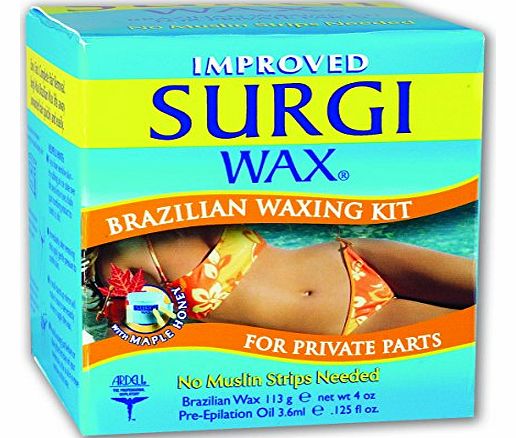 Surgi Wax Brazilian Waxing Kit 113g and 3.6ml