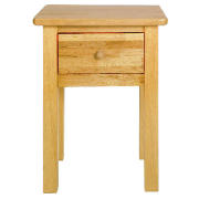 Sussex 1 Drawer Bedside, Oak
