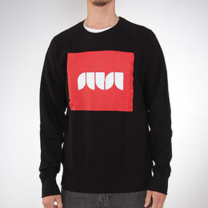 Box Logo Crew neck sweatshirt - Black