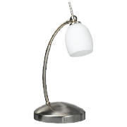 Swan Neck Satin Nickel Finish Desk lamp