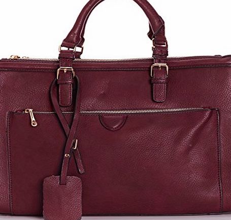 SwankySwans  Womens Marcella Cosmo Work Shoulder Bag H-159 Burgundy