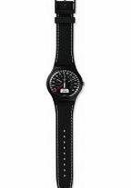 Swatch Brake Black Silicone Strap Watch