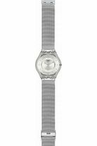 Swatch Ladies Metal Knit Silver Dial Stainless