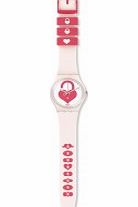Swatch Ladies Unlock My Heart Pink Watch