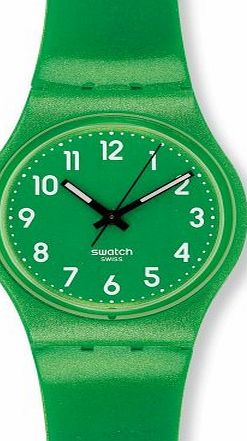 Swatch  FLAKY GREEN GG212 LADIES GREEN PLASTIC PLASTIC CASE WATCH