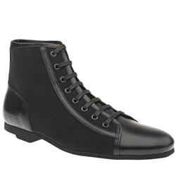 Male Swear Joe High Leather Upper Casual Boots in Black