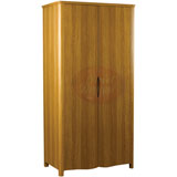 Sweet Dreams Bacall 2 Door Wardrobe in Lacquered Oak finished Rubberwood