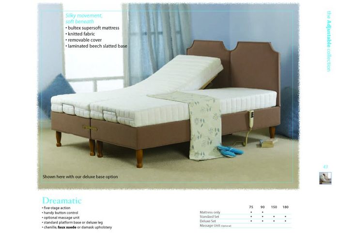 Sweet Dreams Beds Dreamatic Deluxe 2ft 6 Small Single Adjuastable