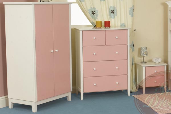 Sweet Dreams Beds Kipling Pink Wardrobe