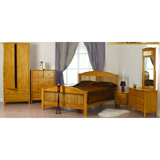 Sweet Dreams Foster 5 Drawer Chest in Warm Pine coloured Rubberwood
