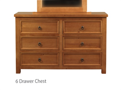 Sweet Dreams Hudson 6 Drawer Chest Small Single (2
