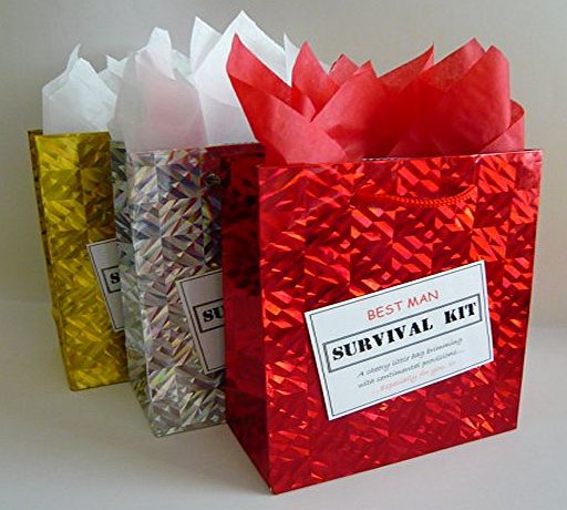 Sweet Gifts Online Best Man Survival Kit. Novelty Wedding Present. Fun Gift Idea.