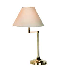 Swing Arm Brass Metal Table Lamp