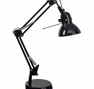 Swing Arm Desk Lamp - Black