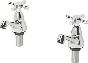 Swirl, 1228[^]57235 Quadra Bathroom Basin Taps Chrome-Plated