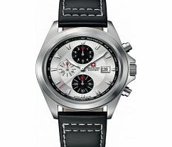 Swiss Military Mens Infantry Chrono Silver and