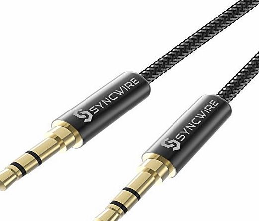 Syncwire AUX Cable Syncwire 3.5mm Nylon Braided Premium Auxiliary Audio Cable- Lifetime Warranty Series - For Beats Headphones, Apple iPod iPhone iPad, Home / Car Stereos, Smartphones, MP3 Player and More - 3.
