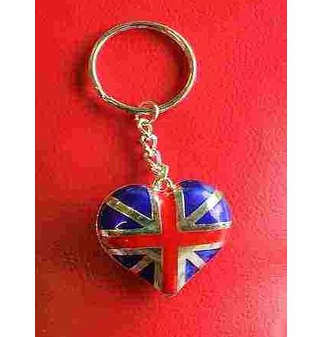 SystemsEleven I Love London England UK GB Novelty Gift Union Jack Heart Flag Keyrings Souvenir