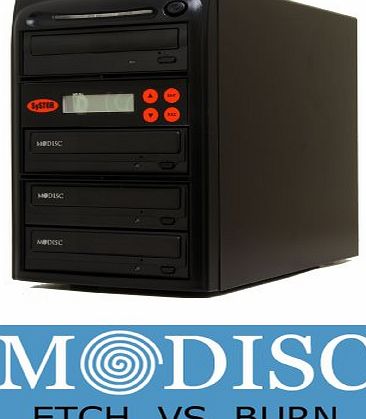 Systor 1 to 3 M-Disc 24X CD / DVD Multi Target Duplicator Tower with FREE USB Connection (40 Value)