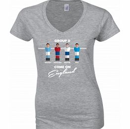 Football Group England Grey Womens T-Shirt