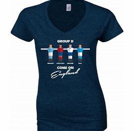 Football Group England Navy Womens T-Shirt