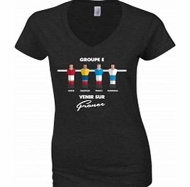 Football Group France Black Womens T-Shirt