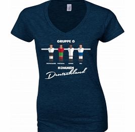 Football Group Germany Navy Womens T-Shirt