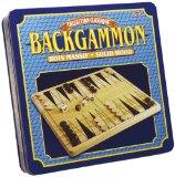 Tactic Games UK Backgammon Pieces and Board - Wood