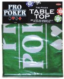 Tactic Games UK Pro Poker Table Top Green Felt Playing Surface