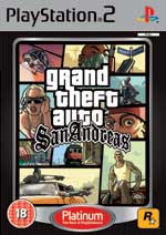 TAKE 2 Grand Theft Auto San Andreas Platinum PS2