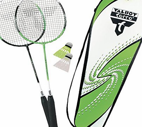 Talbot Torro Attacker 449511 2-Player Badminton Set in Bag (2014) Green / White