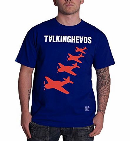 Talking Heads Planes Official Mens New Blue T Shirt