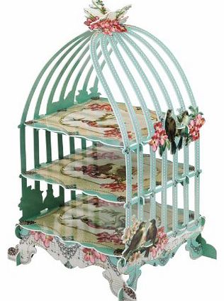 3-Tier Prl-Cake Stand in Bird Cage Shape