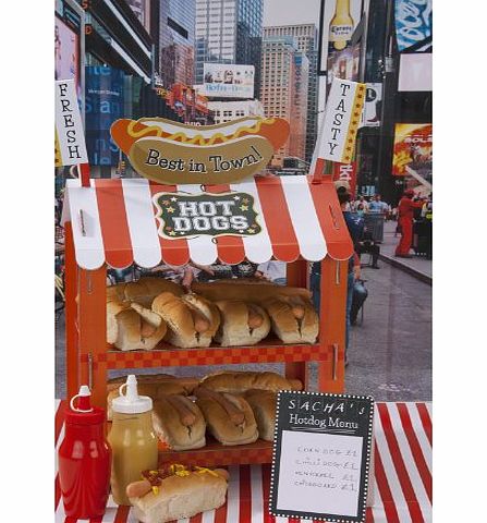 Street Stall Hot Dog/Popcorn 2-Tier Stall Stand