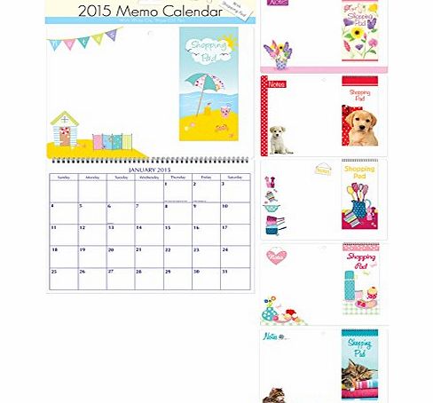 Tallon 2015 Memo Calendar With Shopping Pad