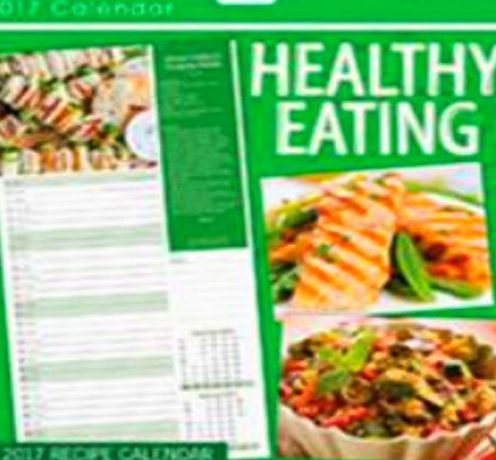 Tallon  2017 SQUARE RECIPE CALENDAR - HEALTHY EATING - 0567