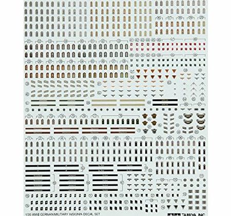 Tamiya 1/35 WWII German Military Insignia Decal Set (Africa Corps/Waffen SS)