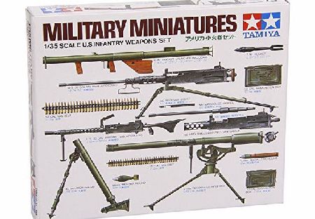 Tamiya Military Minatures U.S Infantry Weapons Set - 1:35 Scale Military - Tamiya