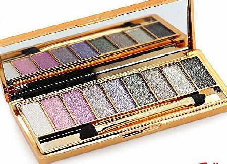 TANALI 9 Colors Diamond Glitter Makeup Smoky Eyeshadow Palette Professional Cosmetic With Brush 1#