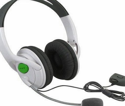 Premium Deluxe Large X-Box XBOX 360 Live Stereo Headphone, Earphone, Headset with Microphone Mic, Foam ear piece for extra comfort