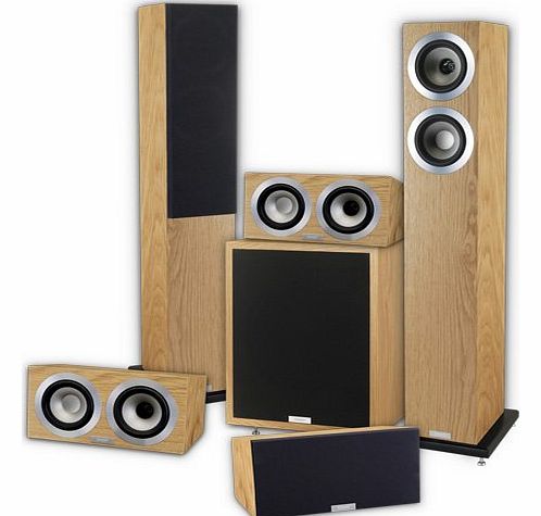 DC4 5.1 Home Cinema speaker package (Oak). 2 Year Guarantee + Free next working day delivery (most mainland UK addresses)!