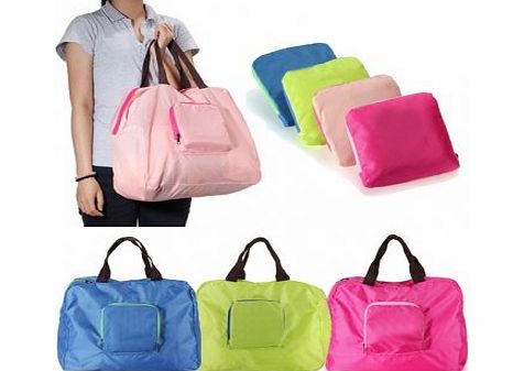 Tanzimarket High Quality Waterproof Folding Shopping Storage Shoulder Bag Handbag - Blue